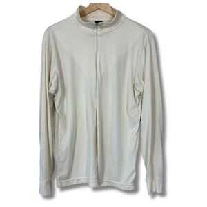 Patagonia Capilene Quarter Zip Pullover Top Cream Size XL